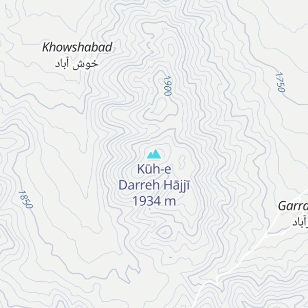 Map of Kūh-e Darreh Hājjī