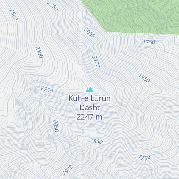 Map of Kūh-e Lūrūn Dasht