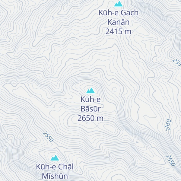 Map of Kūh-e Bāsūr
