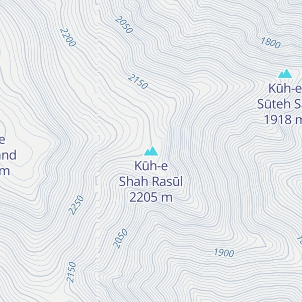 Map of Kūh-e Shah Rasūl