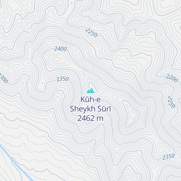 Map of Kūh-e Sheykh Sūrī