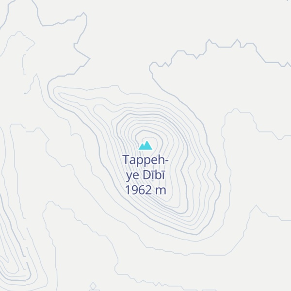 Map of Tappeh-ye Dībī