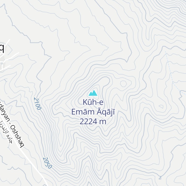 Map of Kūh-e Emām Āqājī