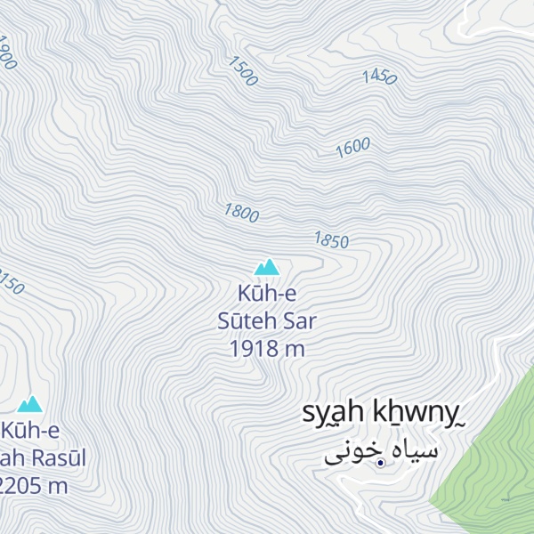Map of Kūh-e Sūteh Sar