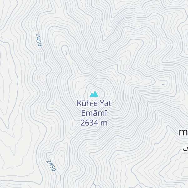 Map of Kūh-e Yat Emāmī