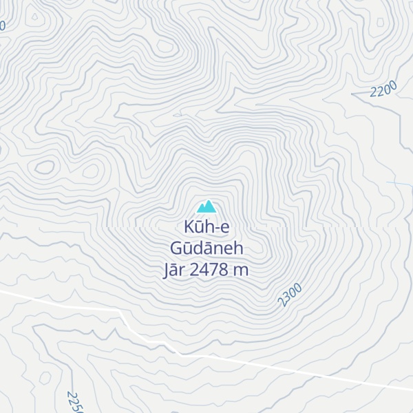 Map of Kūh-e Gūdāneh Jār
