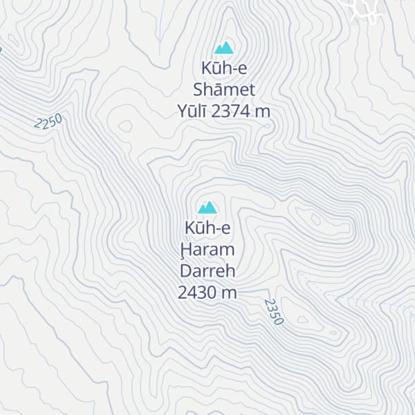 Map of Kūh-e Ḩaram Darreh