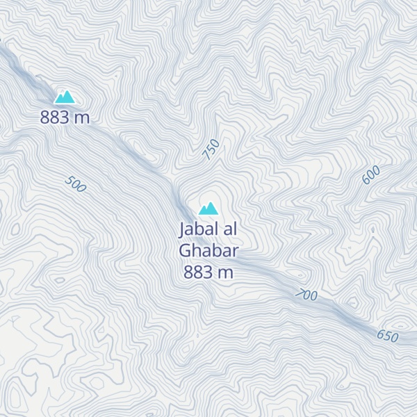 Map of Jabal al Ghabar