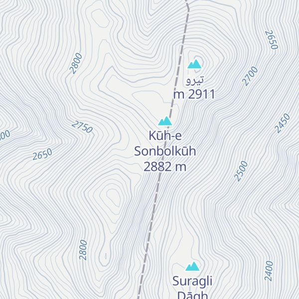 Map of Shīrāklī Dāgh