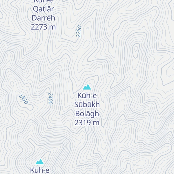 Map of Kūh-e Sūbūkh Bolāgh