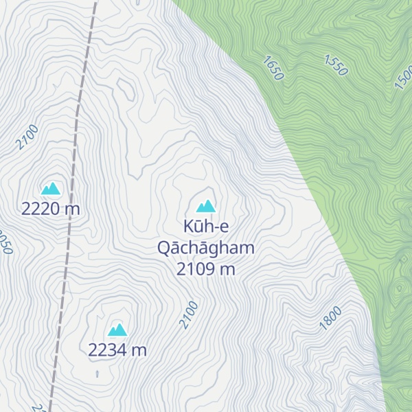 Map of Kūh-e Qāchāgham
