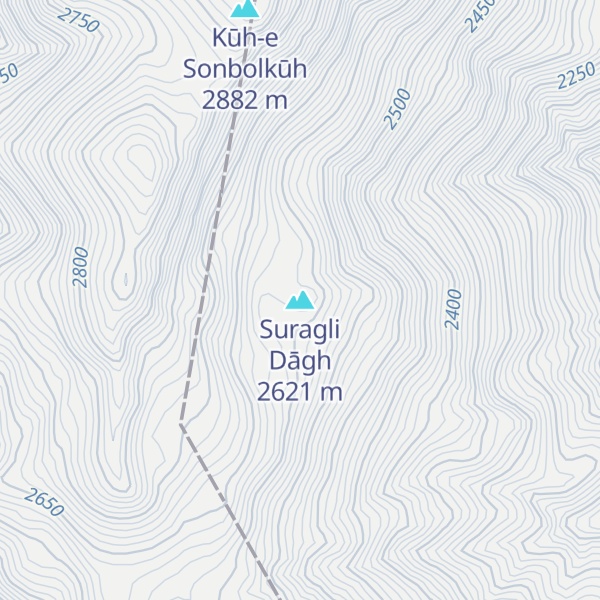 Map of Suragli Dāgh