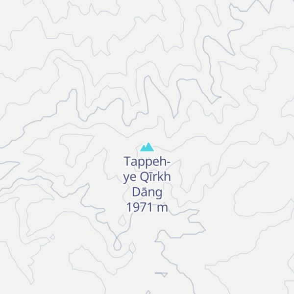 Map of Tappeh-ye Qīrkh Dāng