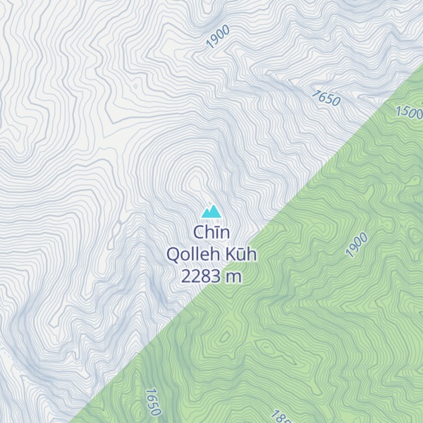 Map of Chīn Qolleh Kūh