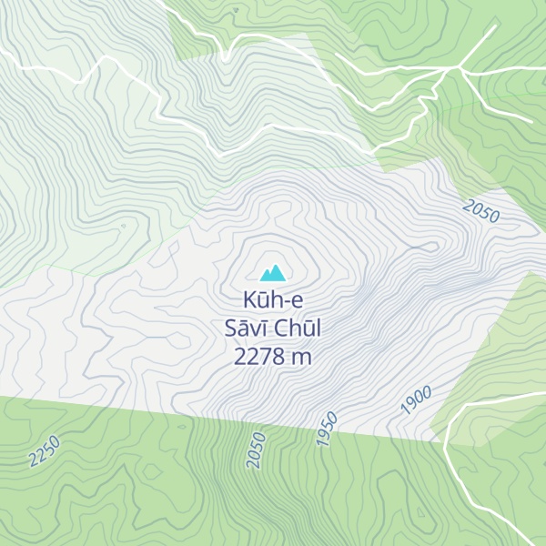 Map of Kūh-e Sāvī Chūl