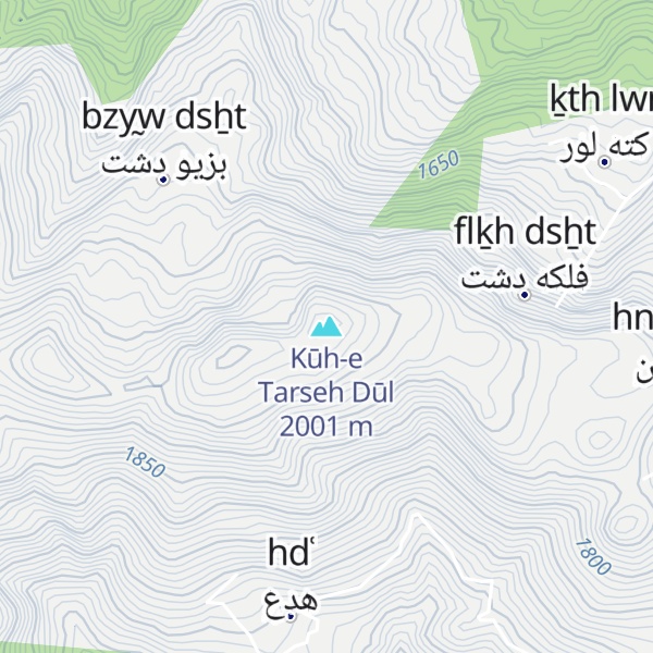 Map of Kūh-e Tarseh Dūl