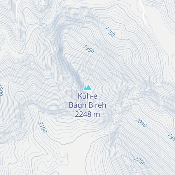 Map of Kūh-e Bāgh Bīreh