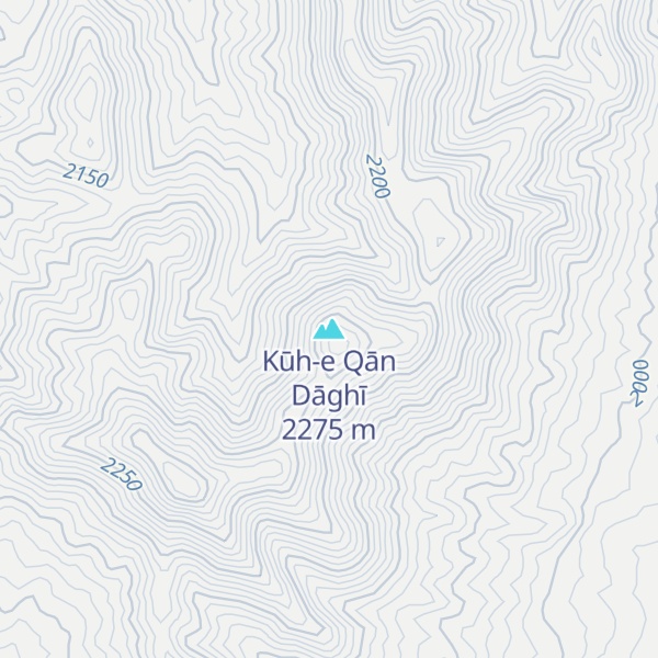 Map of Kūh-e Qān Dāghī