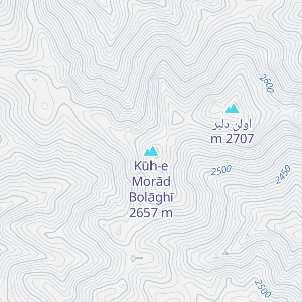 Map of Kūh-e Morād Bolāghī