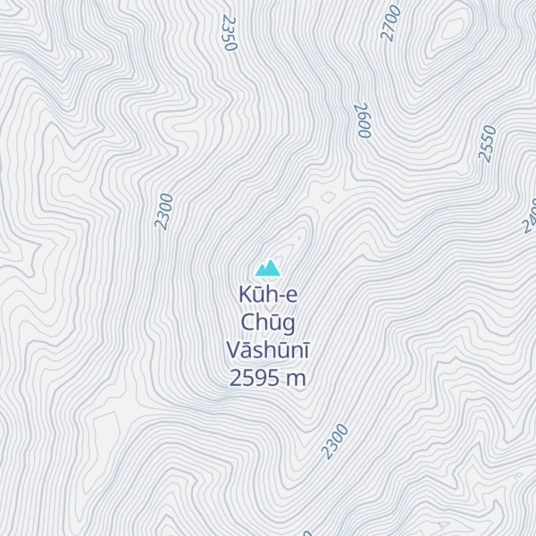 Map of Kūh-e Chūg Vāshūnī
