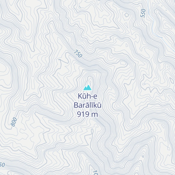 Map of Kūh-e Barālīkū