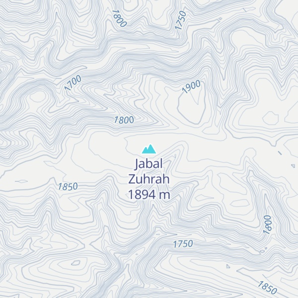 Map of Jabal Zuhrah