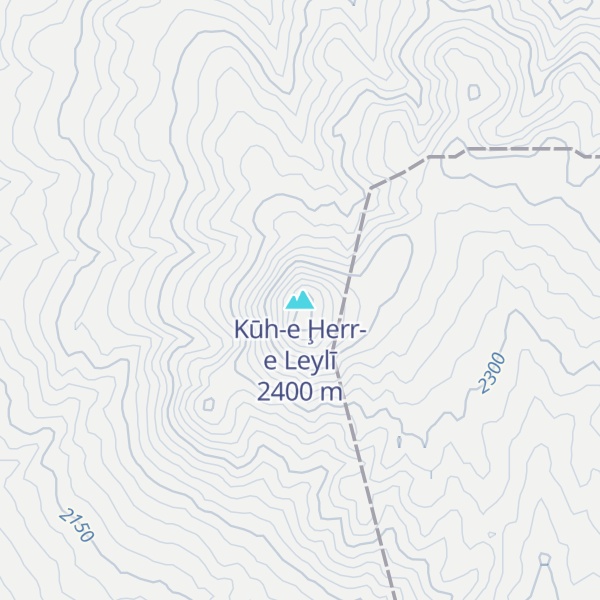Map of Kūh-e Ḩerr-e Leylī