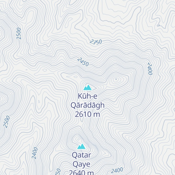 Map of Kūh-e Qārādāgh