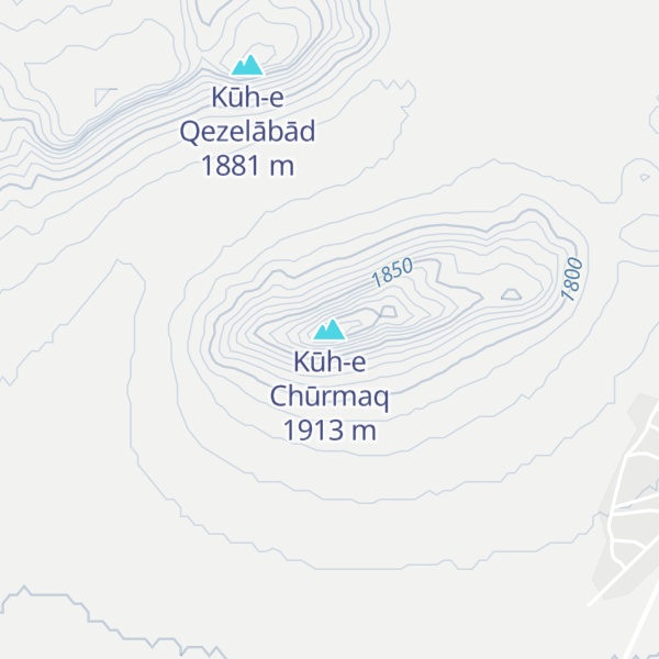 Map of Kūh-e Chūrmaq