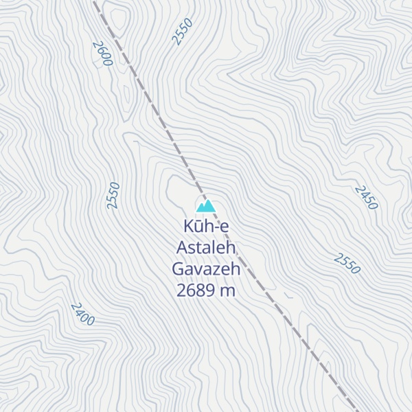 Map of Kūh-e Astaleh Gavazeh