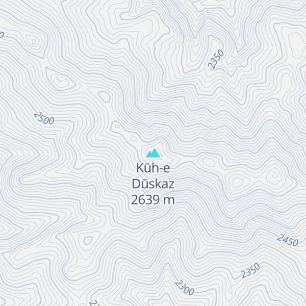 Map of Kūh-e Dūskaz