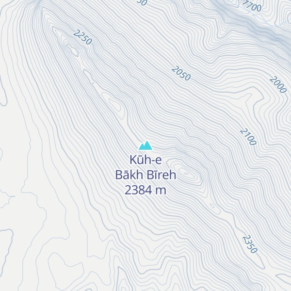 Map of Kūh-e Bākh Bīreh