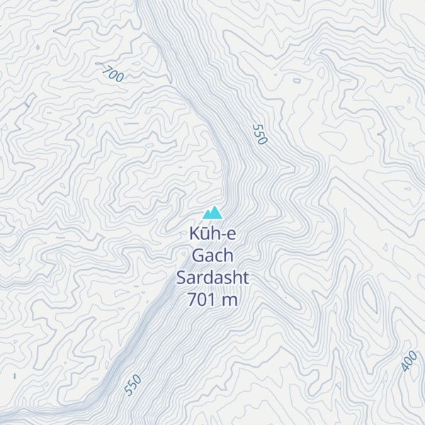 Map of Kūh-e Gach Sardasht
