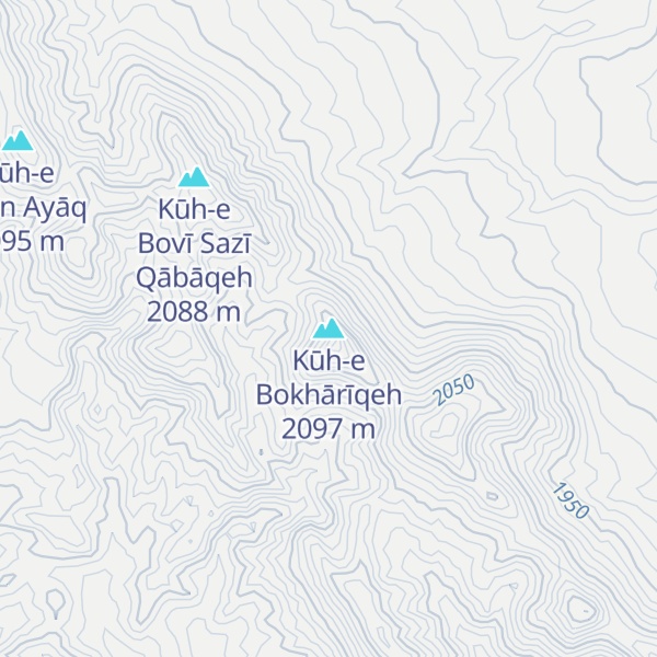 Map of Kūh-e Bokhārīqeh