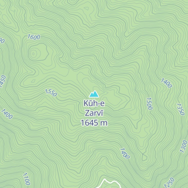 Map of Kūh-e Zarvī