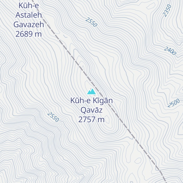 Map of Kūh-e Kīgān Qavāz