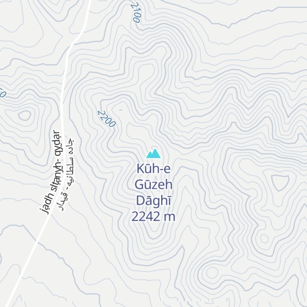 Map of Kūh-e Gūzeh Dāghī