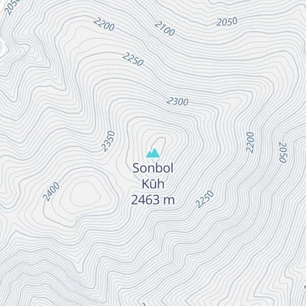 Map of Sonbol Kūh