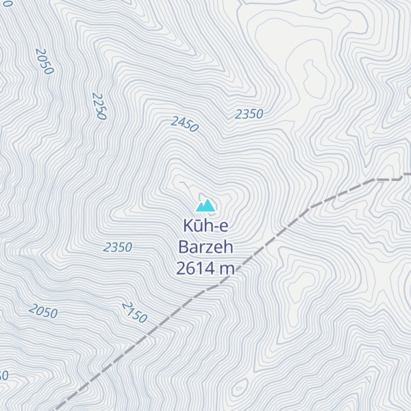 Map of Kūh-e Barzeh