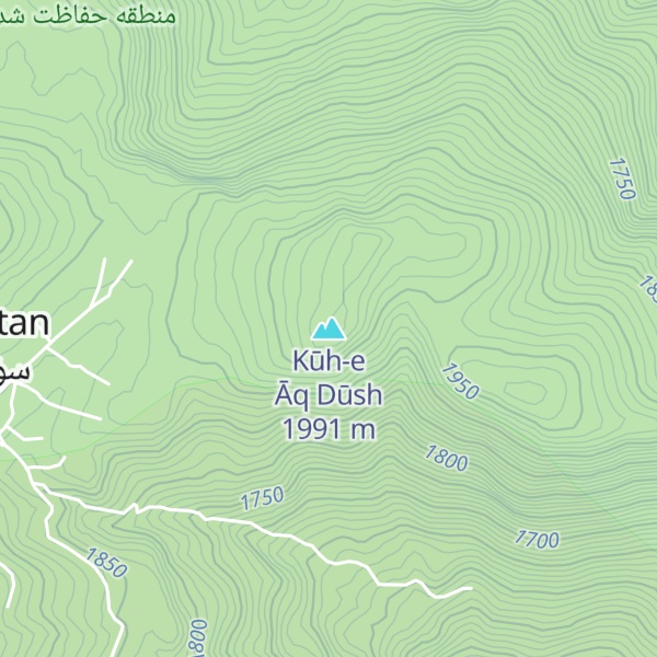 Map of Kūh-e Āq Dūsh