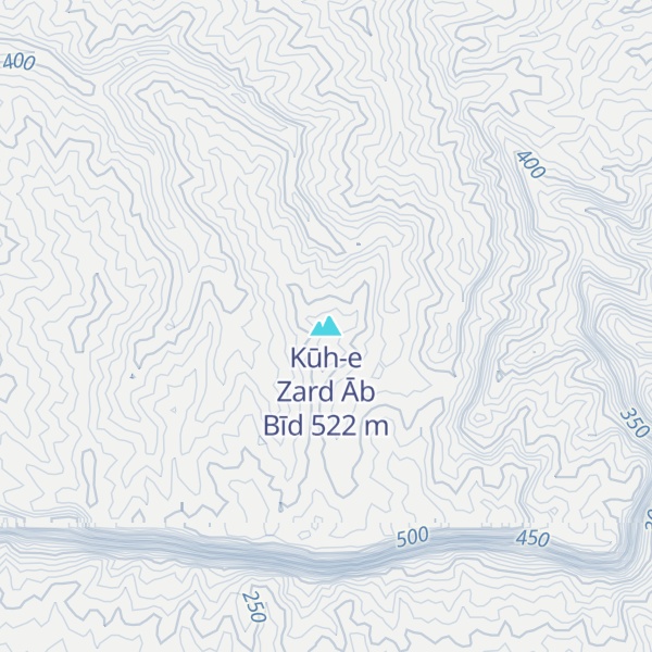 Map of Kūh-e Zard Āb Bīd