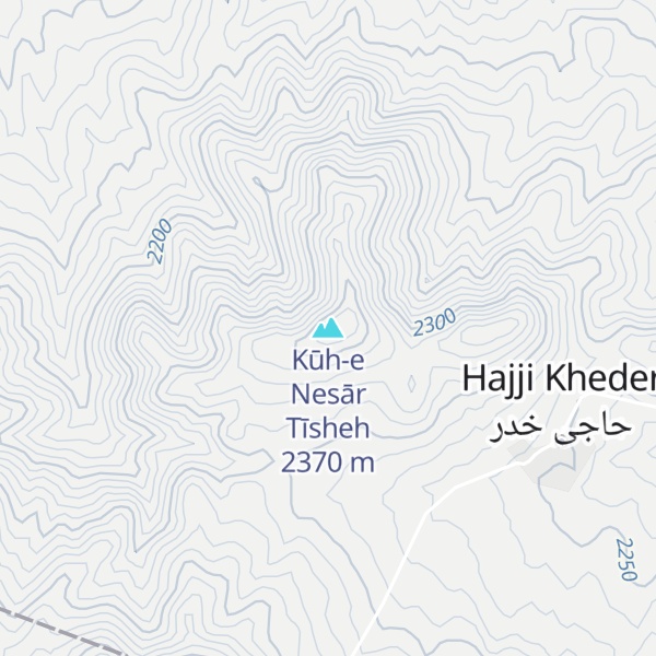 Map of Kūh-e Nesār Tīsheh