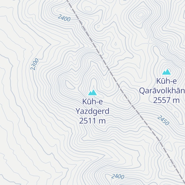 Map of Kūh-e Yazdgerd