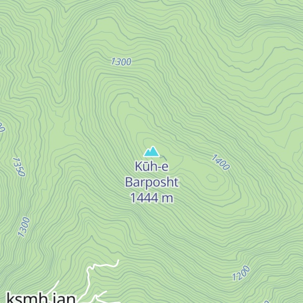 Map of Kūh-e Barposht