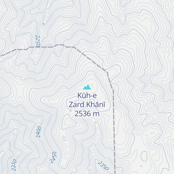 Map of Kūh-e Zard Khānī