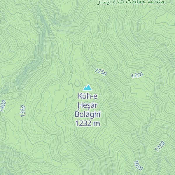 Map of Kūh-e Ḩeşār Bolāghī