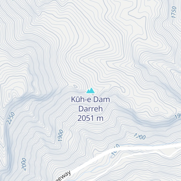 Map of Kūh-e Dam Darreh