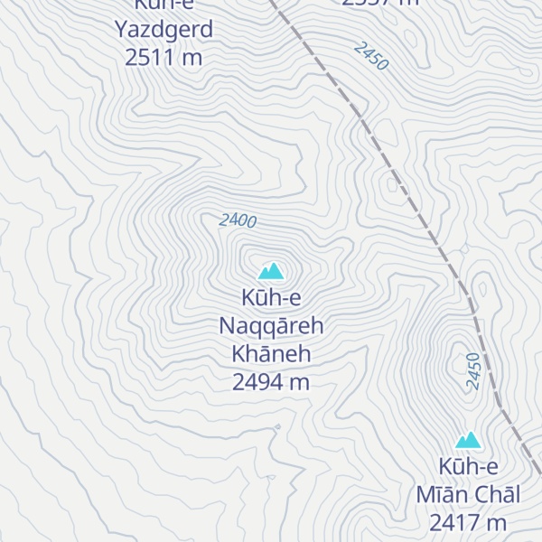 Map of Kūh-e Naqqāreh Khāneh