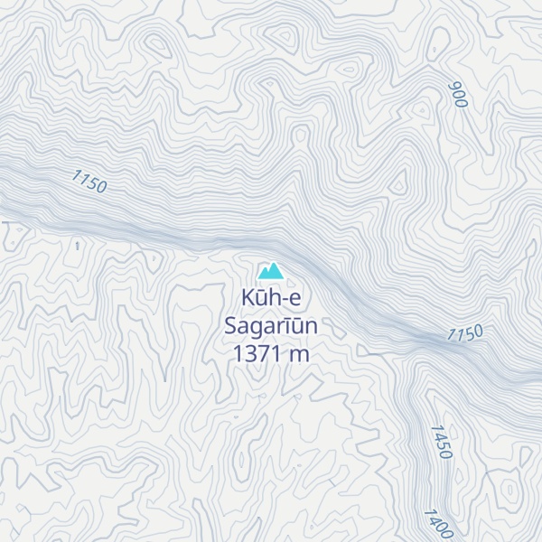 Map of Kūh-e Sagarīūn