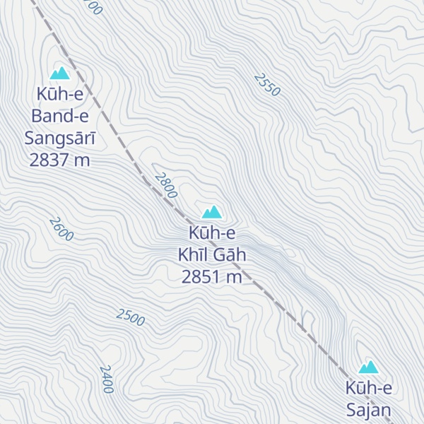 Map of Kūh-e Khīl Gāh
